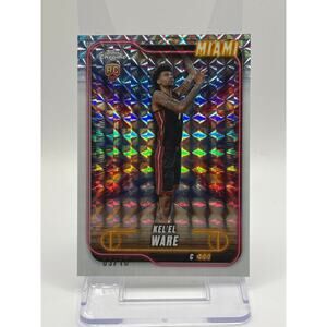 2024-25 Topps Chrome Kel’el Ware Rookie White Geometric Refractor 3/10 SSP Heat